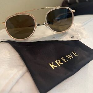 KREWE Sunglasses Chartres Crystal 24K Polarized BRAND NEW